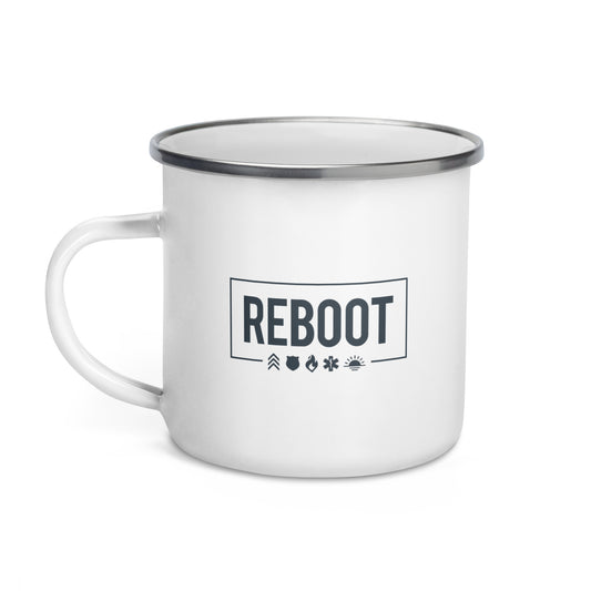 REBOOT Enamel Mug