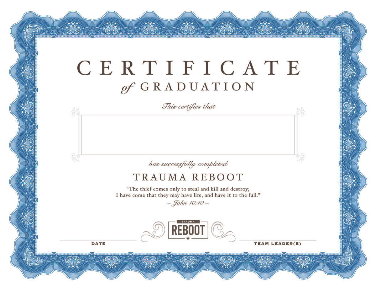 Recovery Graduation Program Graduate Certificate – REBOOT Recovery