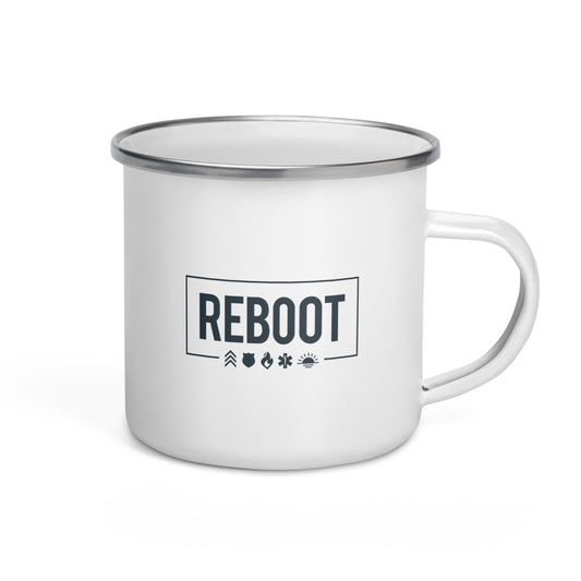 REBOOT Enamel Mug