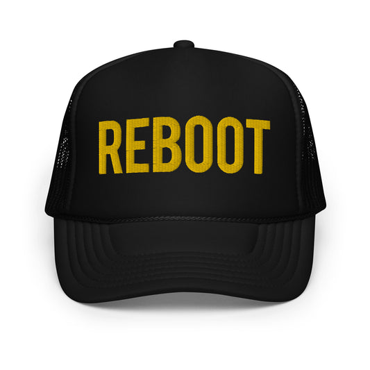 REBOOT Yellow Foam trucker hat