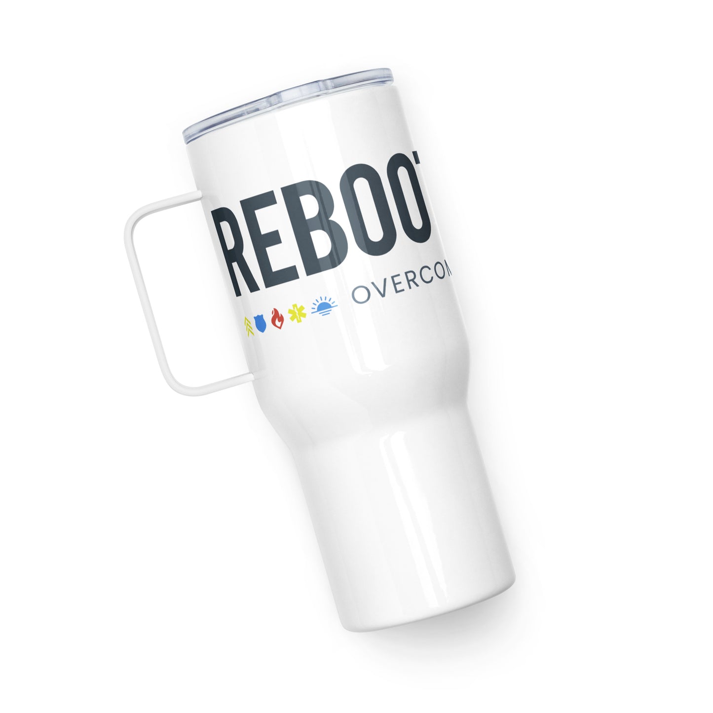 RR Travel mug with a handle