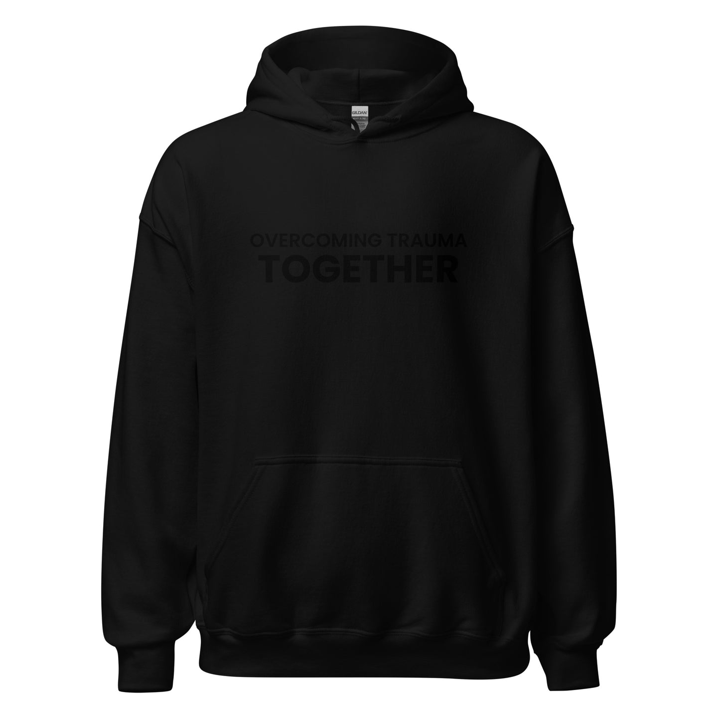 Overcoming Trauma Together Black Hoodie